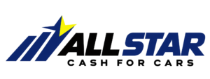 All Star Cash For Cars logo with star and motion mark